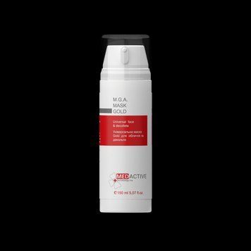 Універсальна маска Gold для обличчя та декольте Medactive M.G.A. MASK GOLD universal face & decollete, 150мл MEDA0045-150 фото