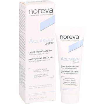 Норева Акварева Зволожувальний Легкий Крем 24 години Noreva Aquareva Cr&egrave;me Hydratante 24h normal to combination sk 3401321207487 фото